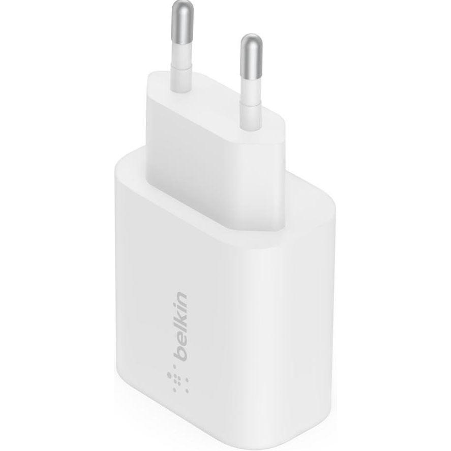 Фото — Зарядное устройство Belkin USB-C PD 3.0 PPS 25Вт, PD, белый