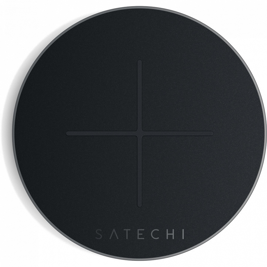 Фото — Беспроводное зарядное устройство Satechi Type-C PD & QC Wireless Charger, «серый космос»