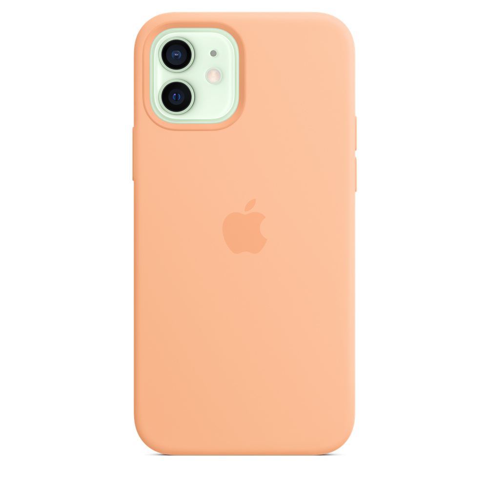 Фото — Чехол Apple MagSafe для iPhone 12/12 Pro, cиликон, светло-абрикосовый