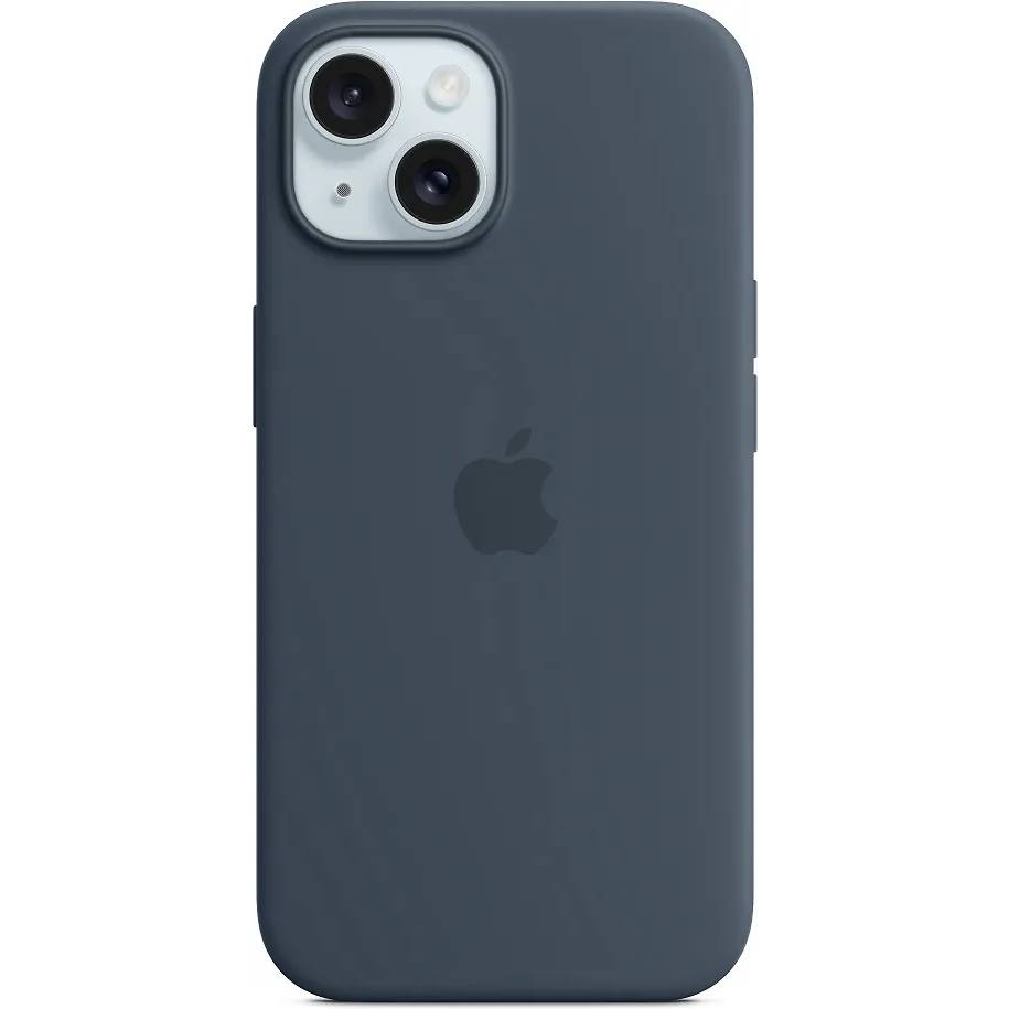Фото — Чехол для смартфона iPhone 15 Silicone Case with MagSafe, Storm Blue