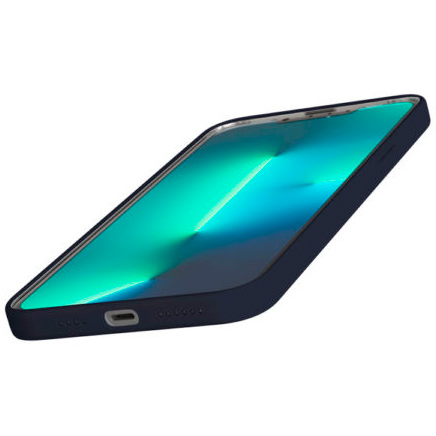 Фото — Чехол защитный vlp Silicone case with MagSafe для iPhone 13 Pro Max, темно-синий