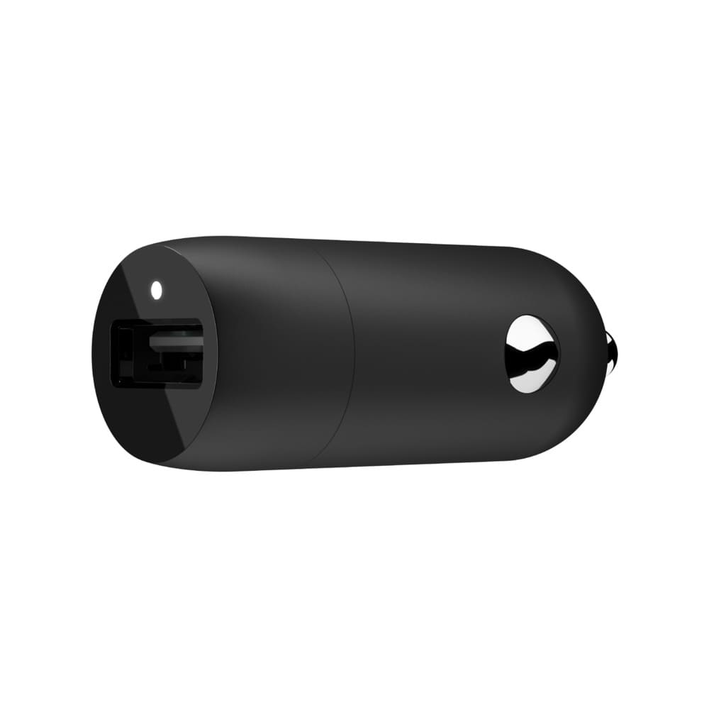 Фото — Автомобильное зарядное устройство Belkin USB-A, QC3, 18Вт, черный