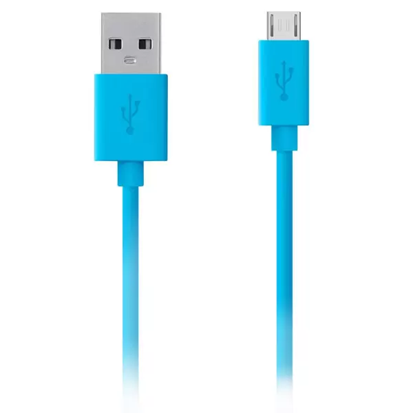 Фото — Кабель Belkin USB-A/microUSB, 2м, голубой