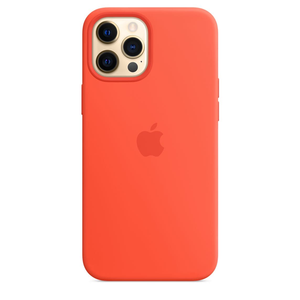 Фото — Чехол для смартфона Apple MagSafe для iPhone 12 Pro Max, cиликон, «солнечный апельсин»