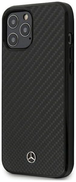 Чехол для смартфона Mercedes Dynamic для iPhone 12/12 Pro, карбон, черный