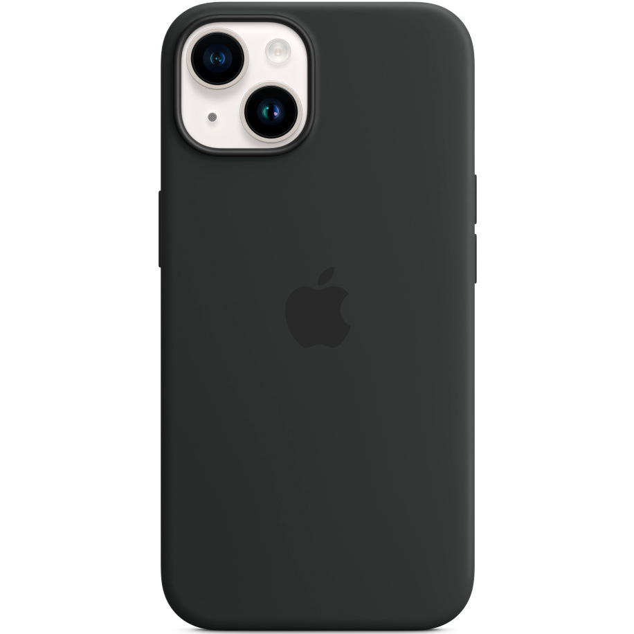 Фото — Чехол для смартфона iPhone 14 Silicone Case with MagSafe, «темная ночь»