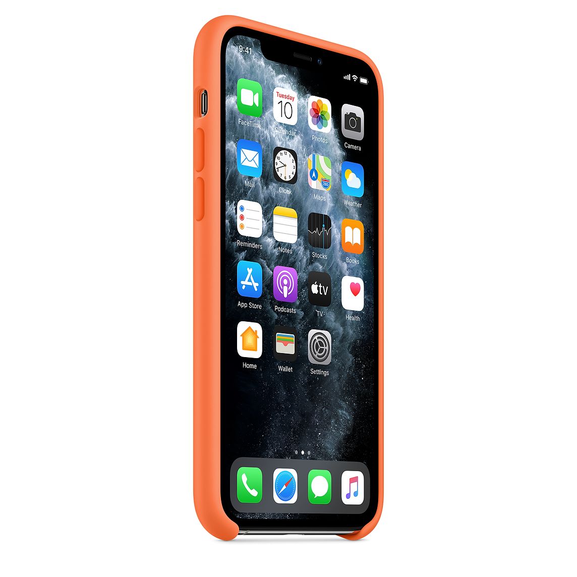 Фото — Чехол для смартфона Apple для iPhone 11 Pro, силикон, «оранжевый витамин»