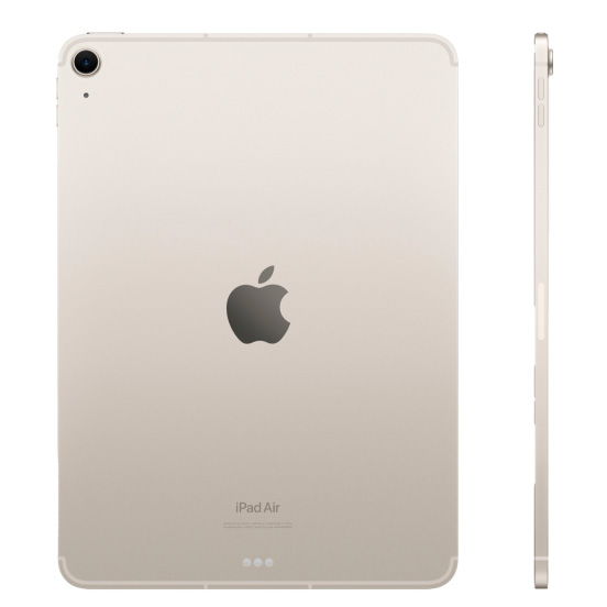 Фото — Apple iPad Air 13", M2 Wi-Fi + Cellular, 128 ГБ, «сияющая звезда»
