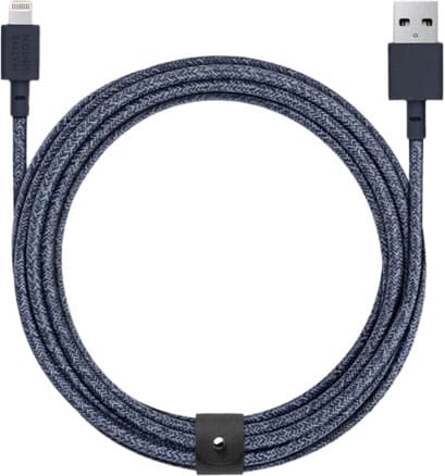 Фото — Native Union Belt Cable USB на Lightning, 3 м, индиго