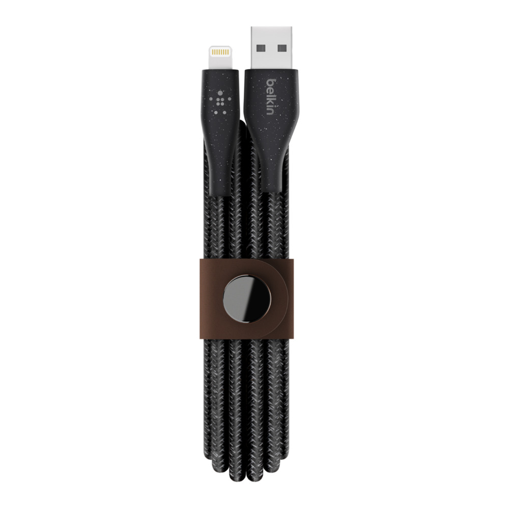Фото — Кабель Belkin DURATEK PLUS, Lightning - USB-A, 1.2м, черный