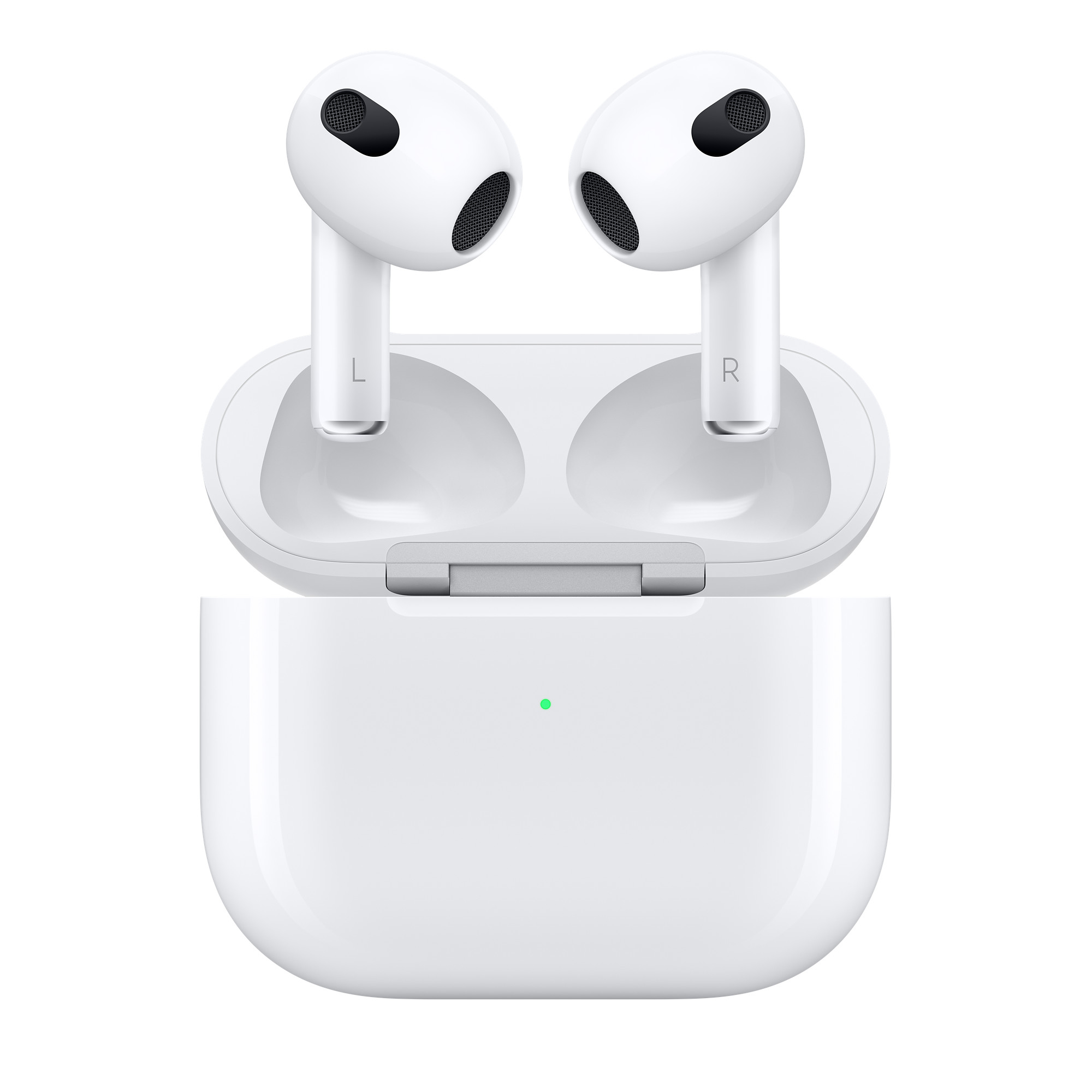 Фото — Наушники Apple AirPods (3‑го поколения) с беспроводным зарядным футляром (уценка)