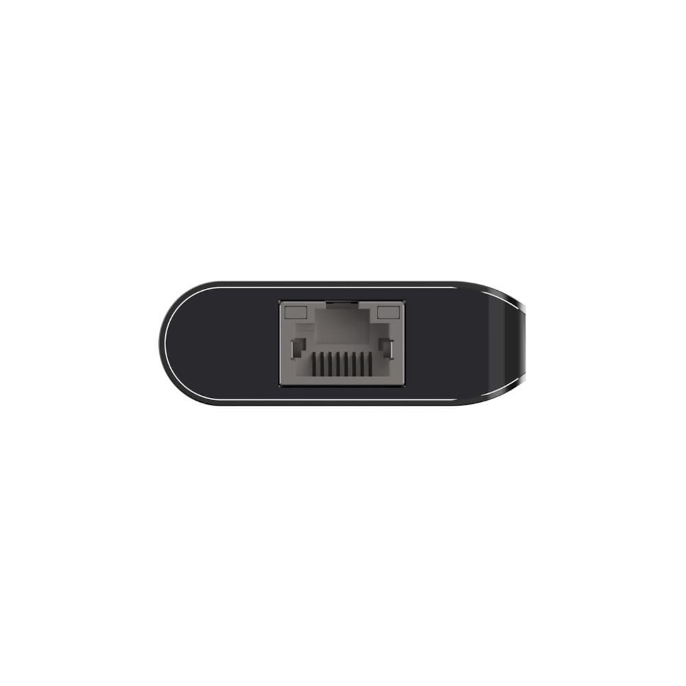 Фото — Адаптер Belkin 6в1 USB-C/HDMI, 2xUSB A, USB C, SD, Ethernet port, 100Вт, серый