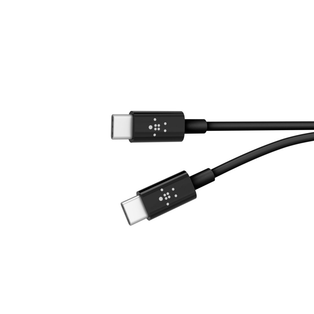 Автомобильное зарядное устройство Belkin 1xUSB + кабель USB-C - USB-C, 27Вт, черный