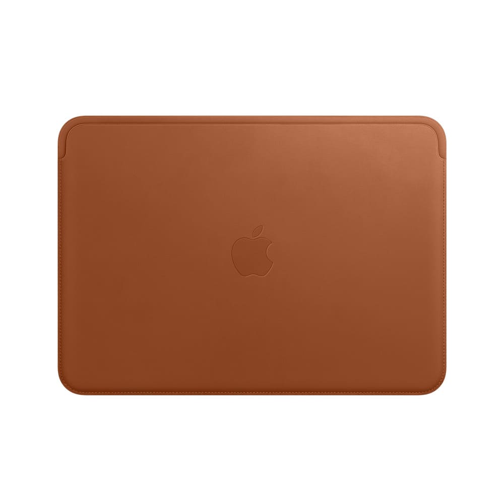 Фото — Кожаный чехол для MacBook 12 дюймов, золотисто-коричневый