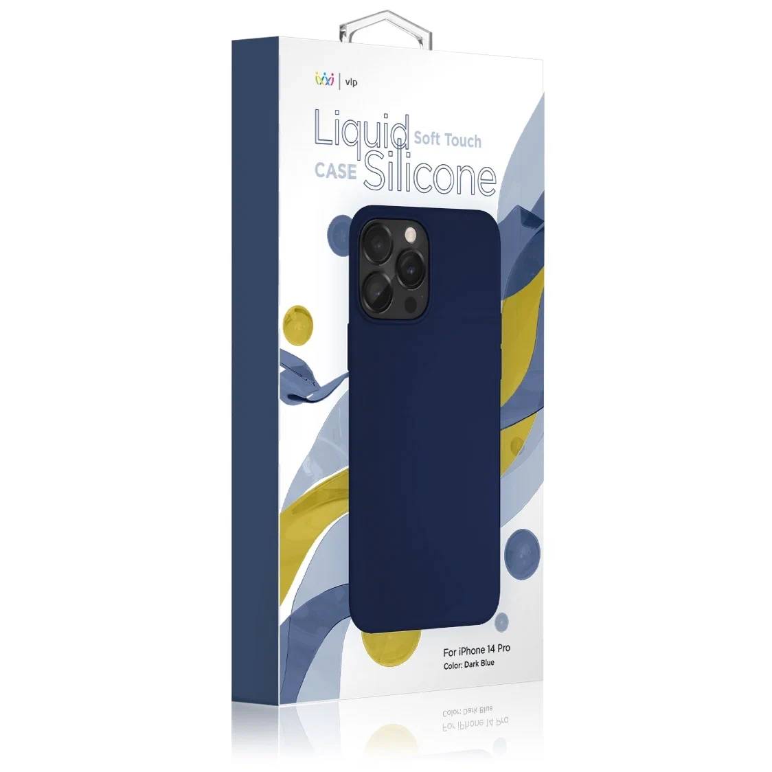 Чехол для смартфона "vlp" Silicone case для iPhone 14 Pro, темно-синий