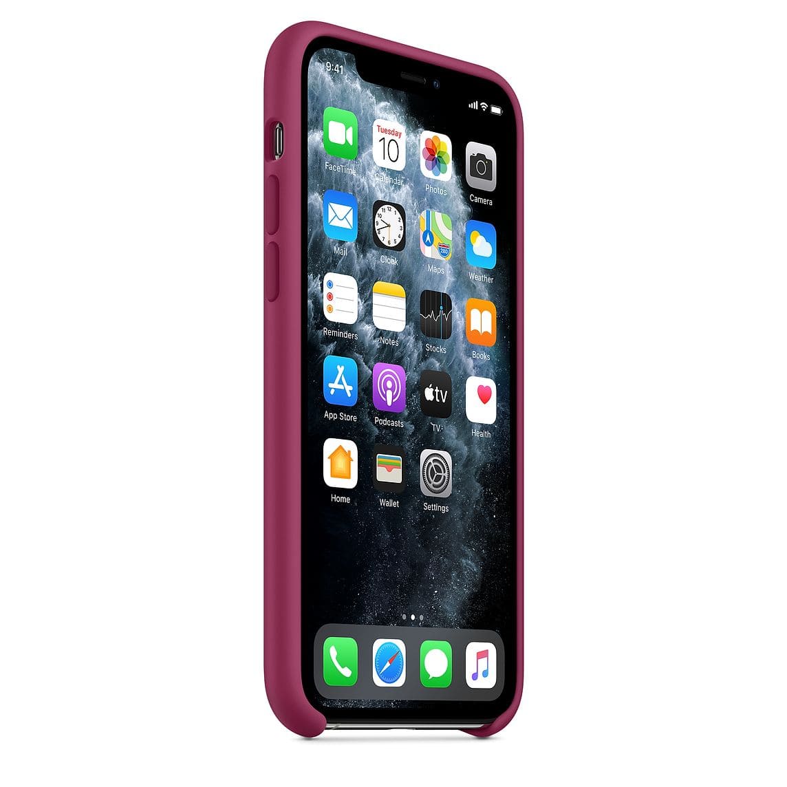 Чехол для смартфона Apple для iPhone 11 Pro, силикон, «сочный гранат»