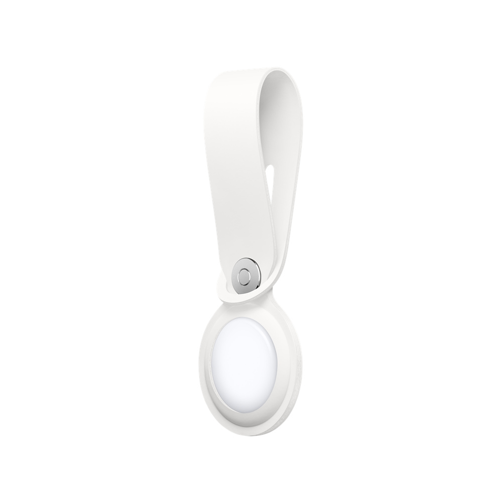 Фото — Брелок-подвеска для Apple AirTag, полиуретан, белый