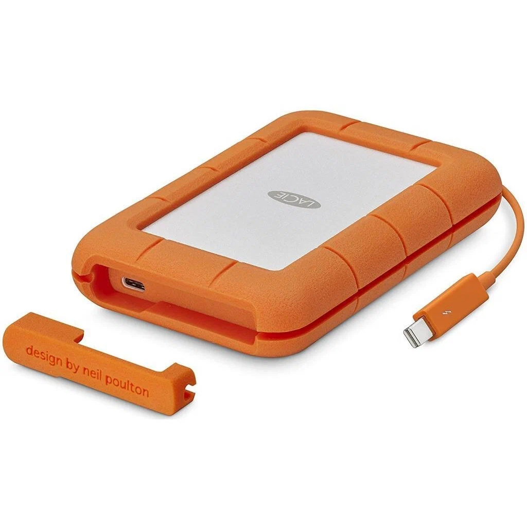 Фото — Внешний накопитель LaCie Rugged, USB-C, 1 TB, оранжевый