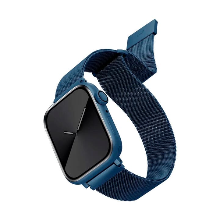 Ремешок для смарт-часов Uniq для Apple Watch 45/44/42 mm ASPEN Design Strap Braided, «серая галька»