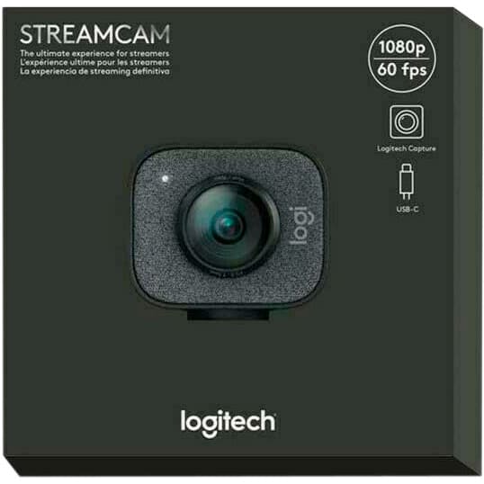Фото — Камера видеонаблюдения Logitech StreamCam, графит