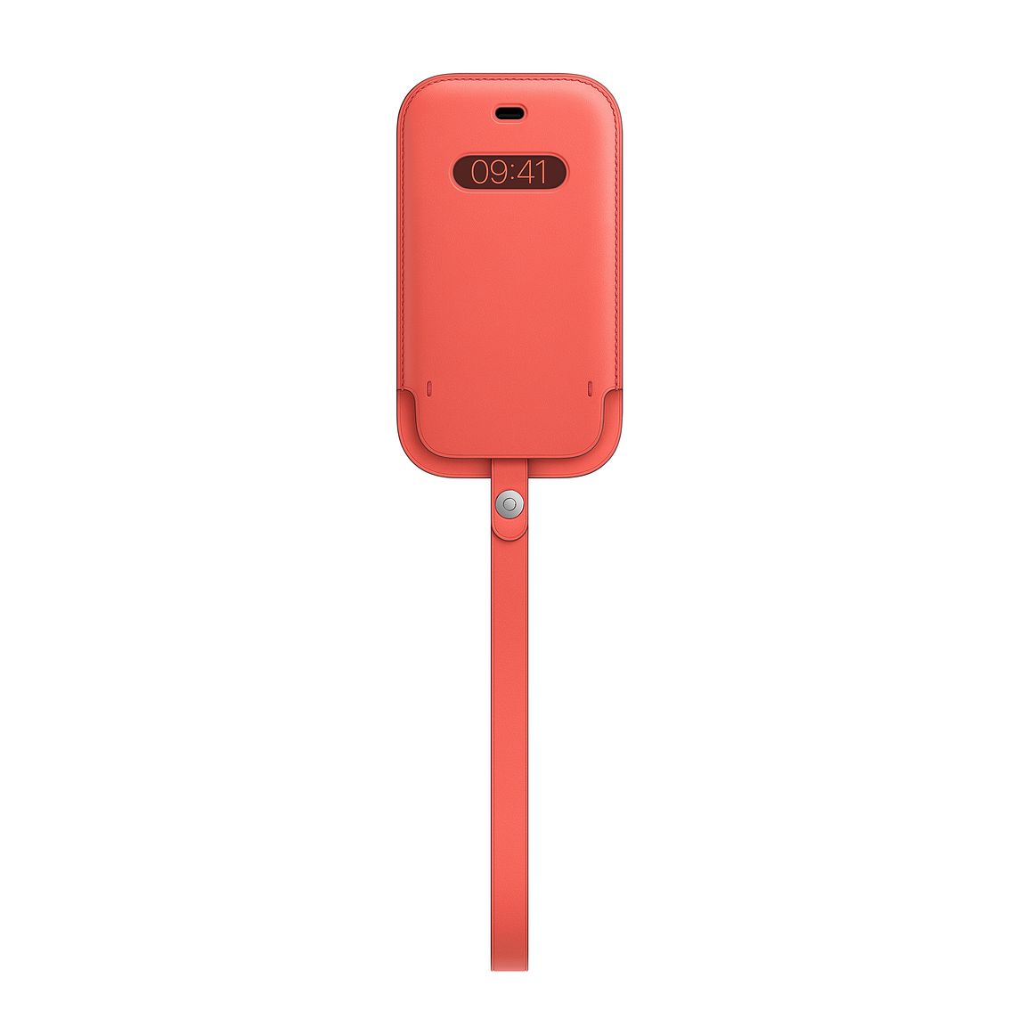 Фото — Чехол-конверт Apple MagSafe для iPhone 12 mini, кожа, «розовый цитрус»