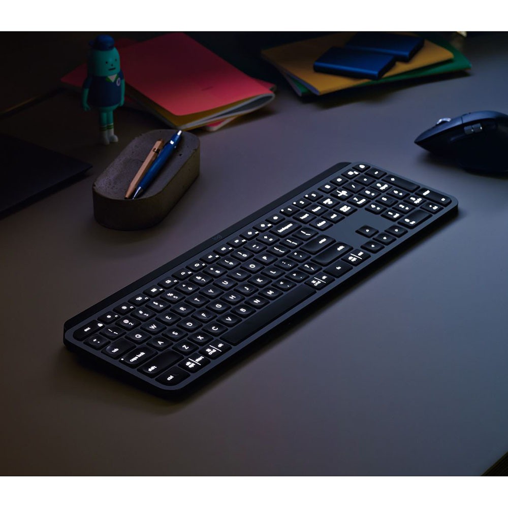 Фото — Клавиатура Logitech Wireless MX Keys Advanced Illuminated, графит