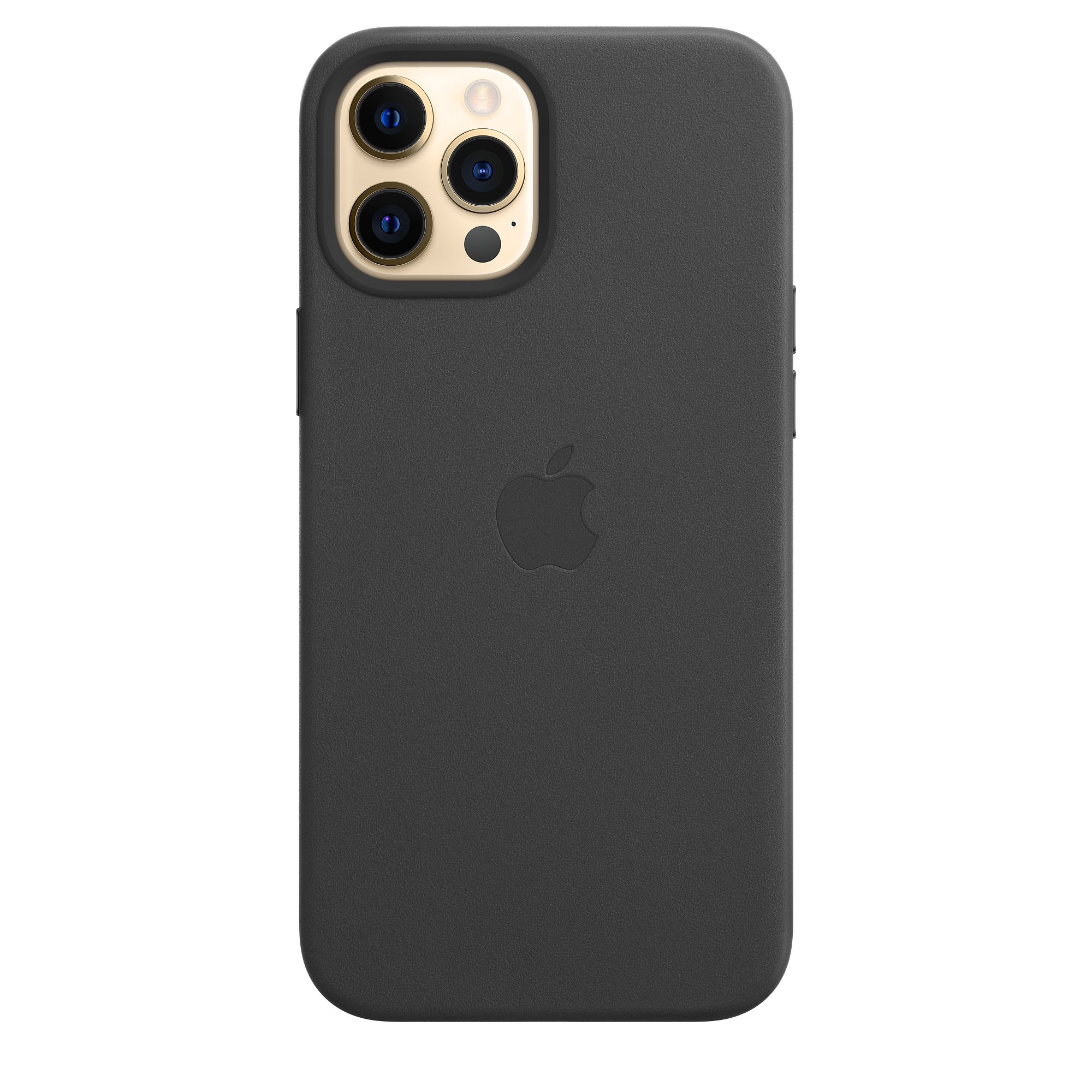 Фото — Чехол Apple MagSafe для iPhone 12 Pro Max, кожа, чёрный