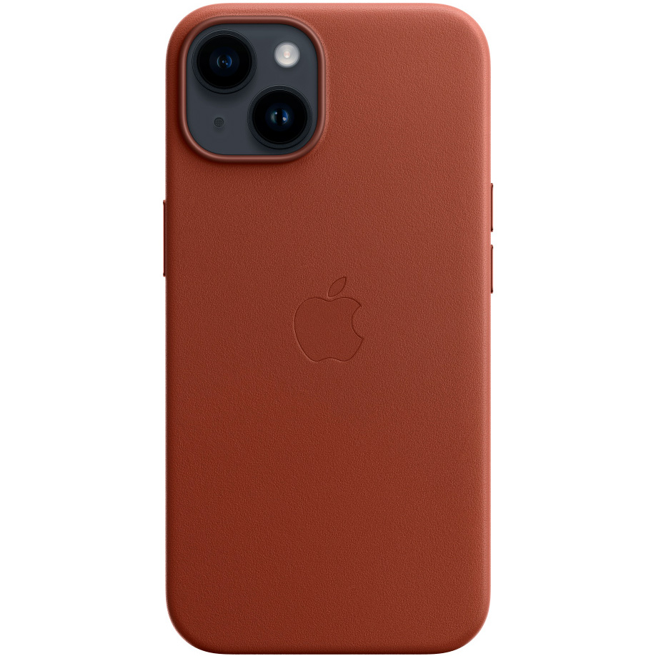 Чехол для смартфона iPhone 14 Leather Case with MagSafe, умбра