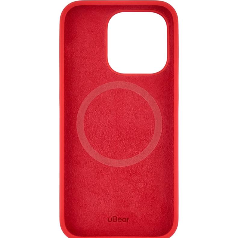 Фото — Чехол для смартфона Touch Mag Case, iPhone 14 Pro, силикон , софт-тач, красный
