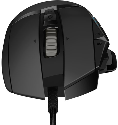 Фото — Мышь проводная Logitech G502 HERO High Performance Gaming + встроенный кабель (2.1м) черный