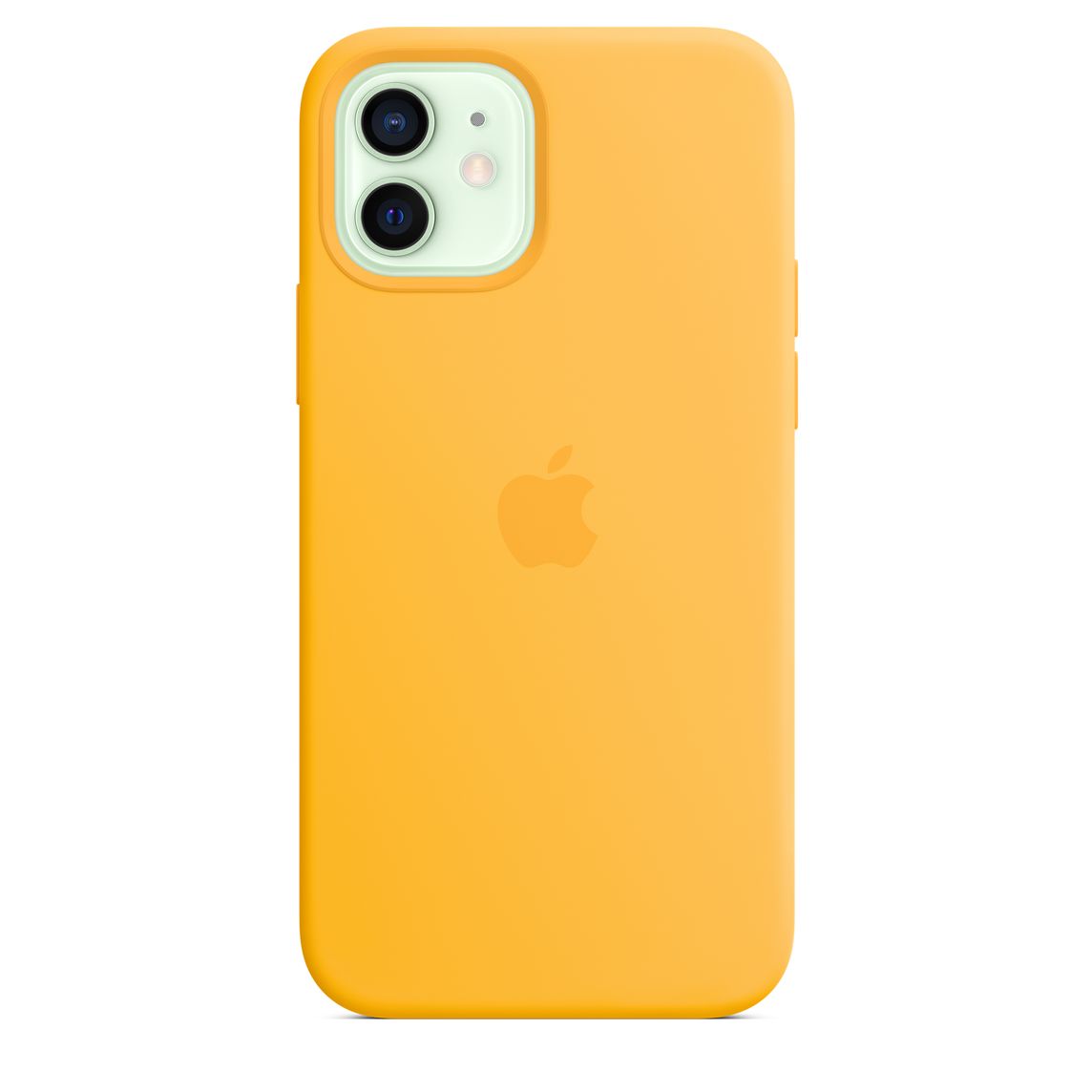 Фото — Чехол Apple MagSafe для iPhone 12/12 Pro, cиликон, ярко-желтый