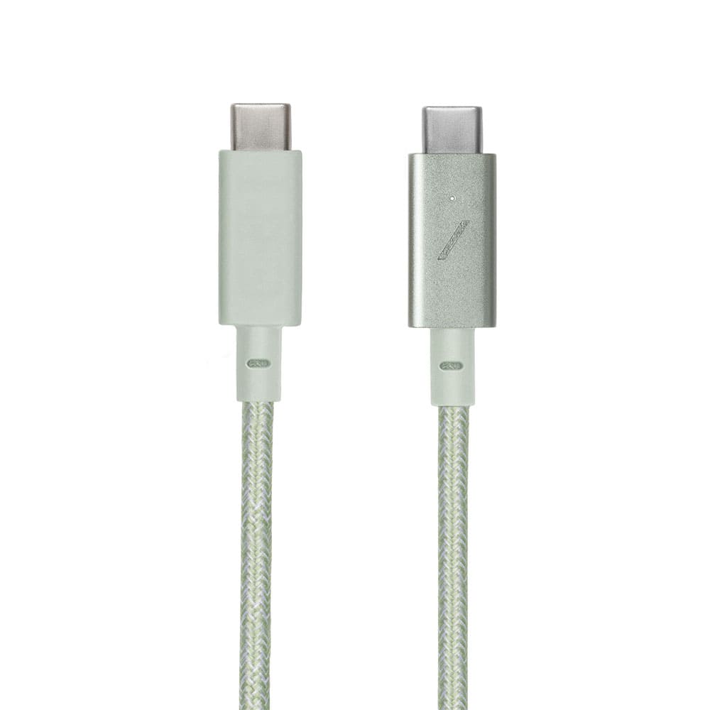 Фото — Кабель Native Union BELT USB-C/USB-C, 100W, 2,4м, зеленый