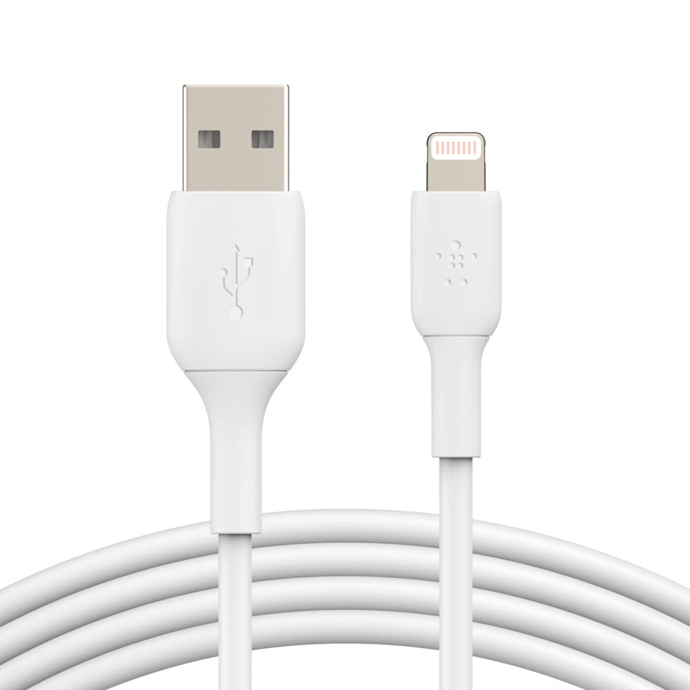 Фото — Кабель Belkin Lightning/USB-A, 3м, пластик, белый