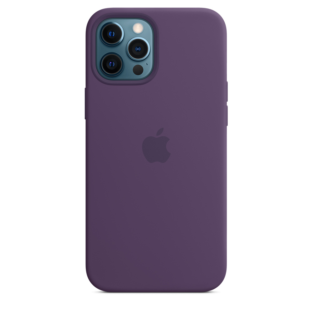 Фото — Чехол для смартфона Apple MagSafe для iPhone 12 Pro Max, cиликон, «аметист»