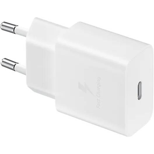 Фото — Зарядное устройство Samsung Power Adapter, 15Вт, с кабелем USB-C на USB-C, белый