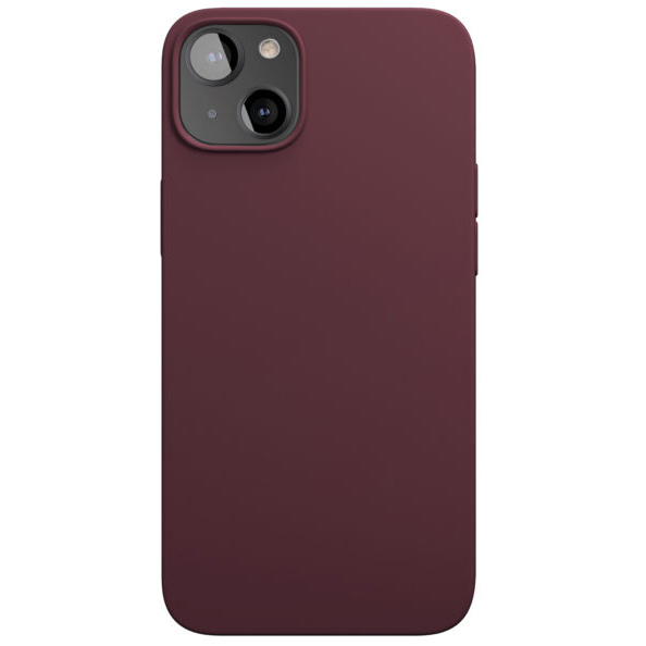 Фото — Чехол для смартфона vlp Silicone case with MagSafe для iPhone 13, «марсала»