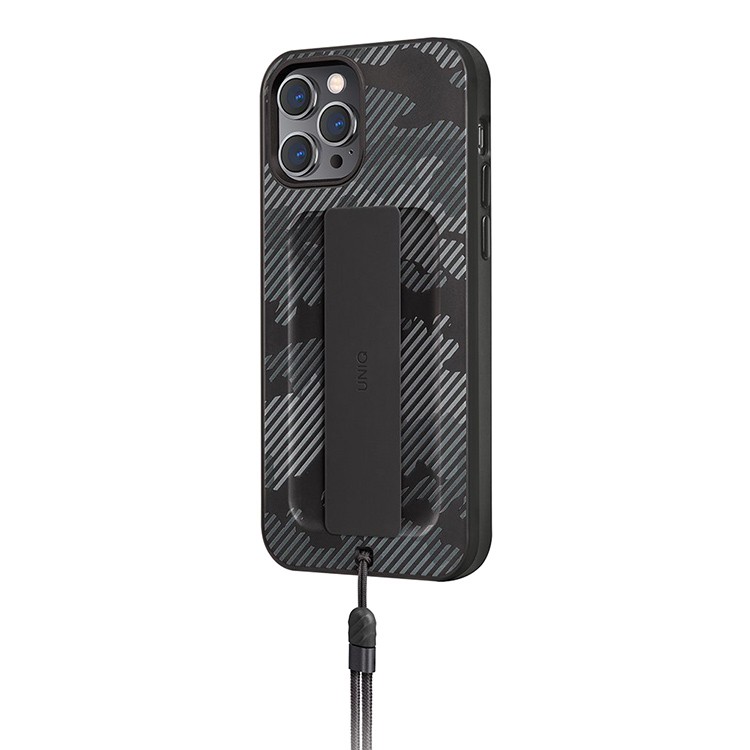 Фото — Чехол для смартфона Uniq для iPhone 12 Pro Max HELDRO + Band DE Anti-microbial, серый
