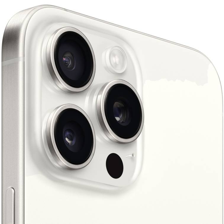 Фото — Apple iPhone 15 Pro 2SIM, 128 Гб, «титановый белый»