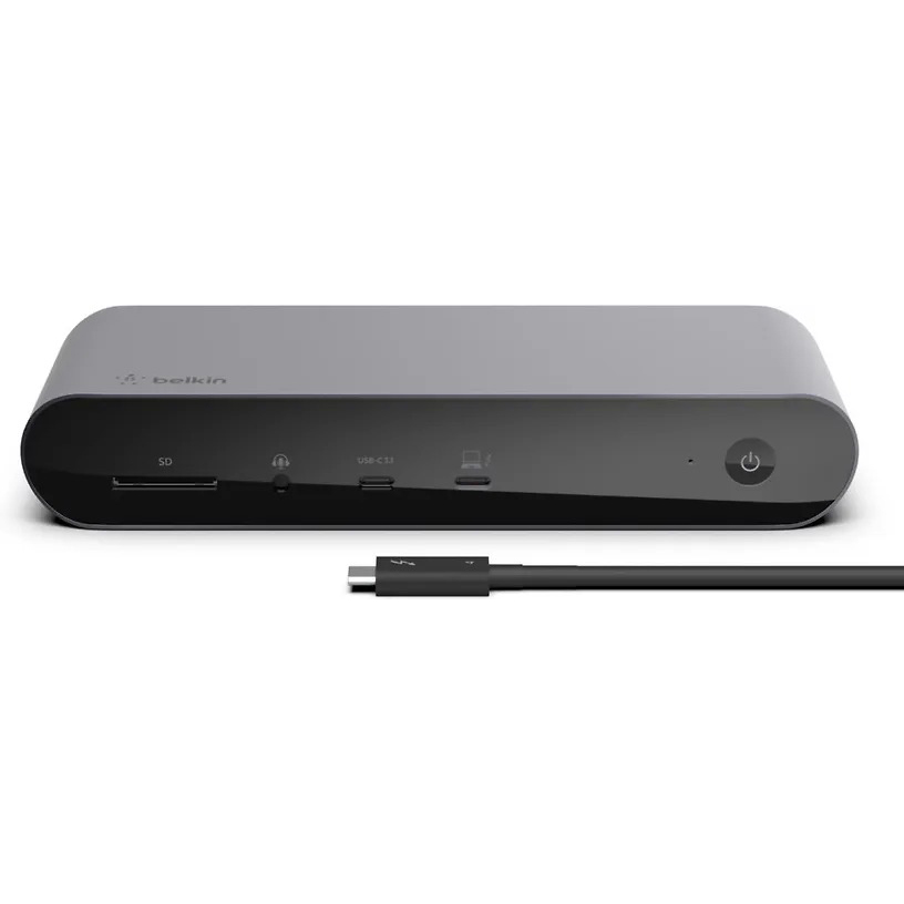 Фото — Док-станция Belkin CONNECT Pro 12-in-1 Thunderbolt 4 Dock, черный