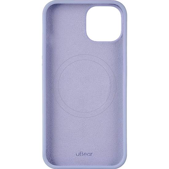 Фото — Чехол для смартфона uBear Touch Mag Case, iPhone 15, MagSafe, силикон, лавандовый