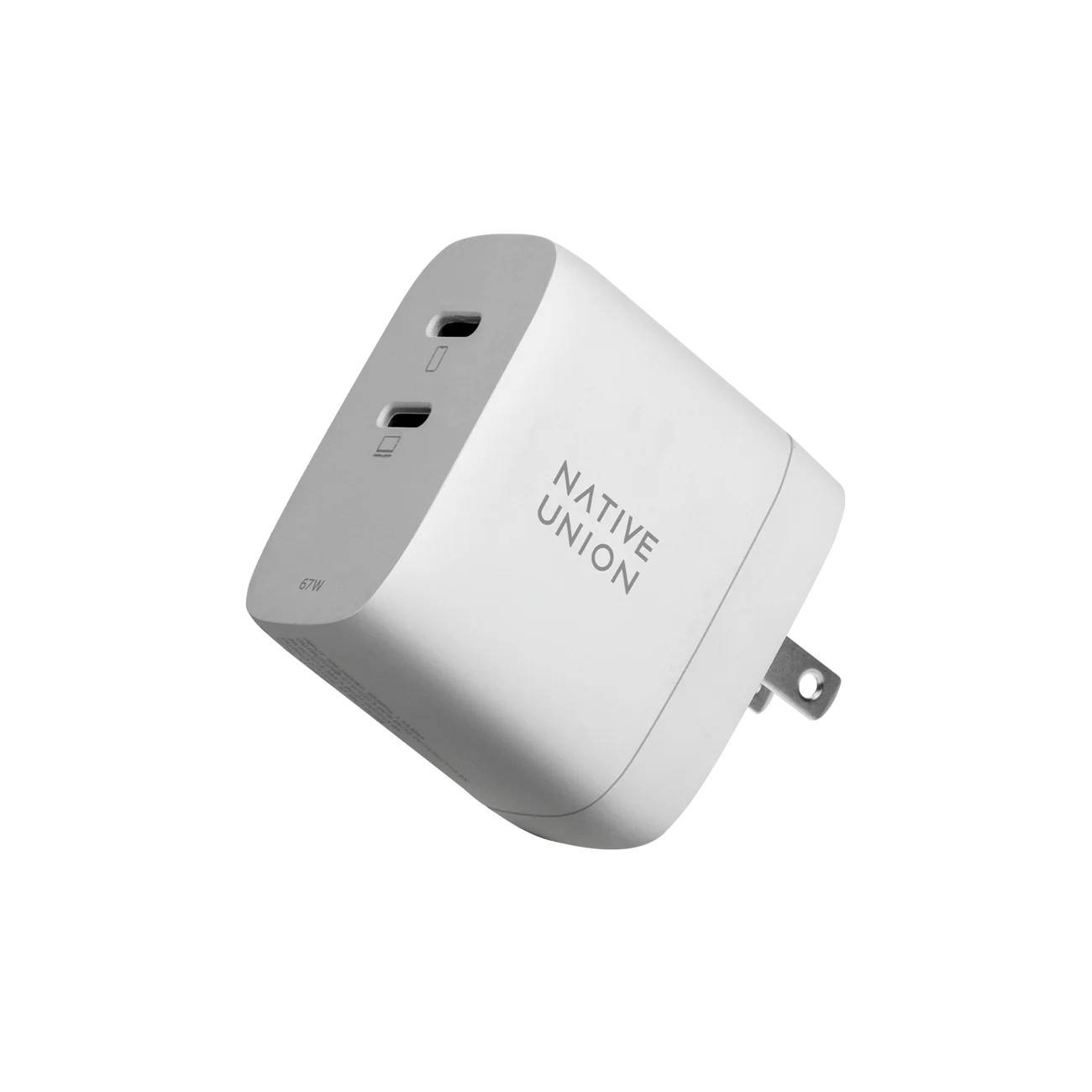 Фото — Зарядное устройство Native Union Fast GaN Charger USB-C, PD, 67Вт, белый