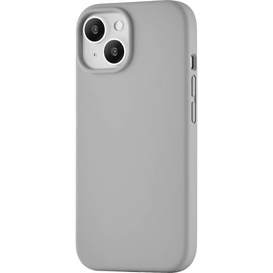 Фото — Чехол для смартфона uBear Touch Mag Case, iPhone 15, MagSafe, силикон, серый