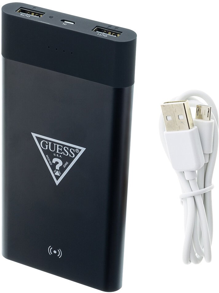 Фото — Внешний аккумулятор Guess Wireless, 8000мAч, черный