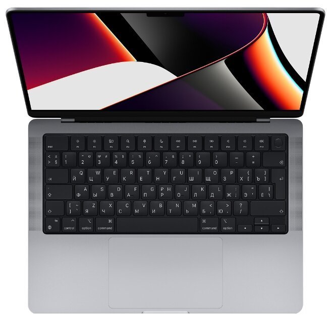 Фото — Apple MacBook Pro 14 Late 2021 M1 Pro, 16 ГБ, 512 ГБ SSD, «серый космос»