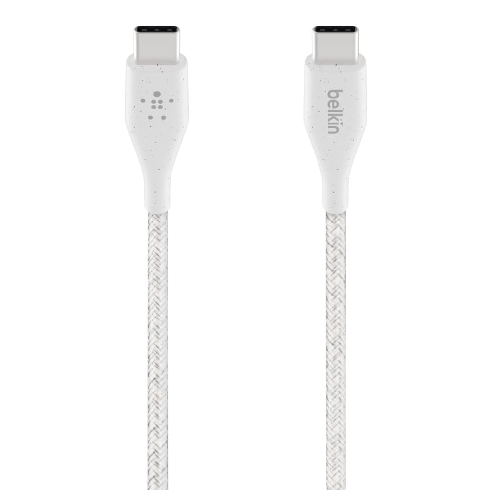 Фото — Кабель Belkin USB-C - USB-C, BOOSTCHARGE, 1.2м, нейлон, белый