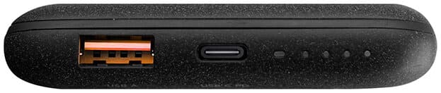 Фото — Внешний аккумулятор Uniq Hyde Air View 10000мАч Wireless с функцией БЗУ, USB-C PD18W, серый