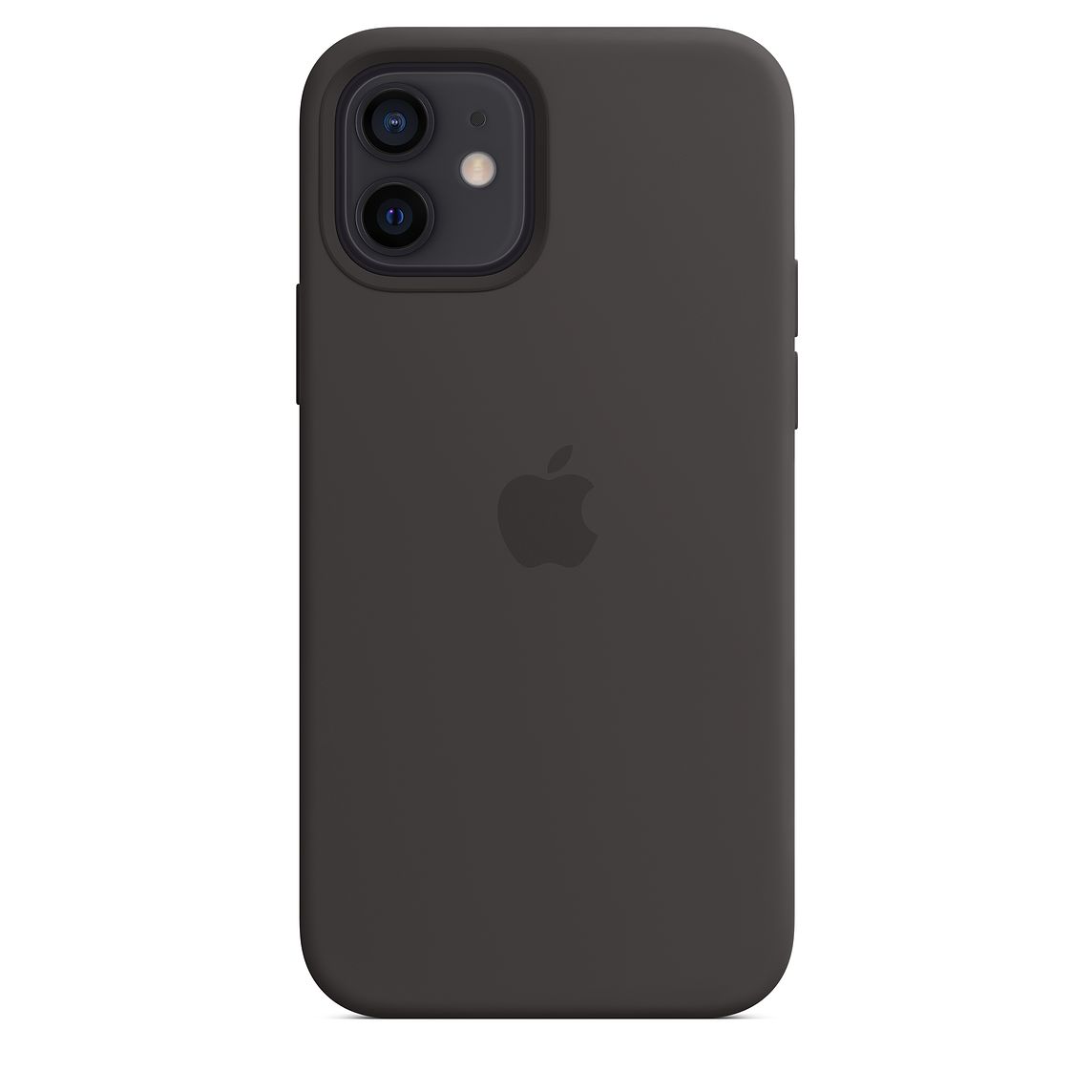 Фото — Чехол Apple MagSafe для iPhone 12/12 Pro, cиликон, чёрный