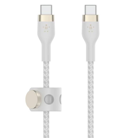Фото — Зарядное устройство Belkin BoostCharge Pro Flex USB-C to USB-C Cable 1м, белый