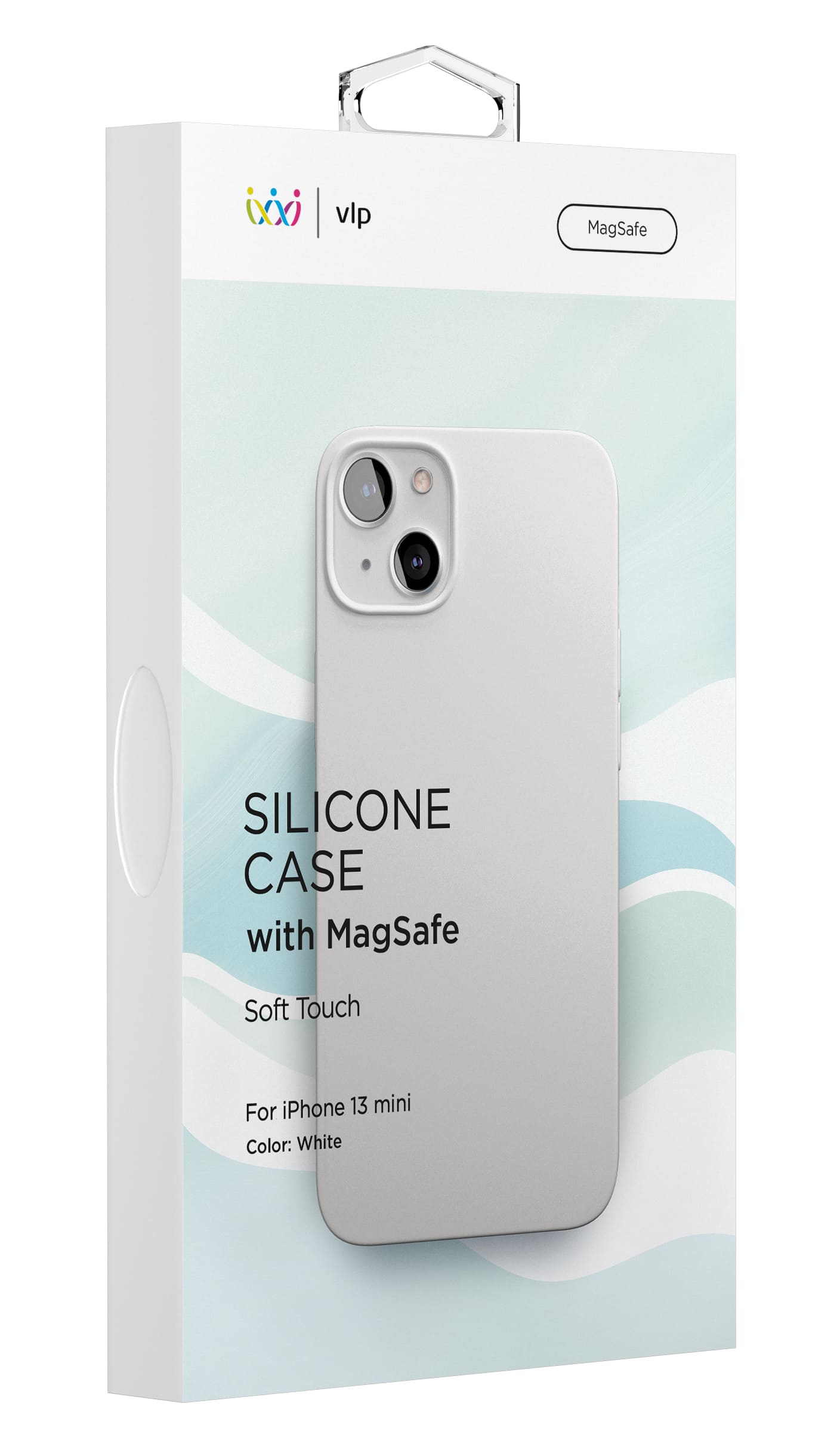Фото — Чехол для смартфона vlp Silicone case with MagSafe для iPhone 13 mini, белый