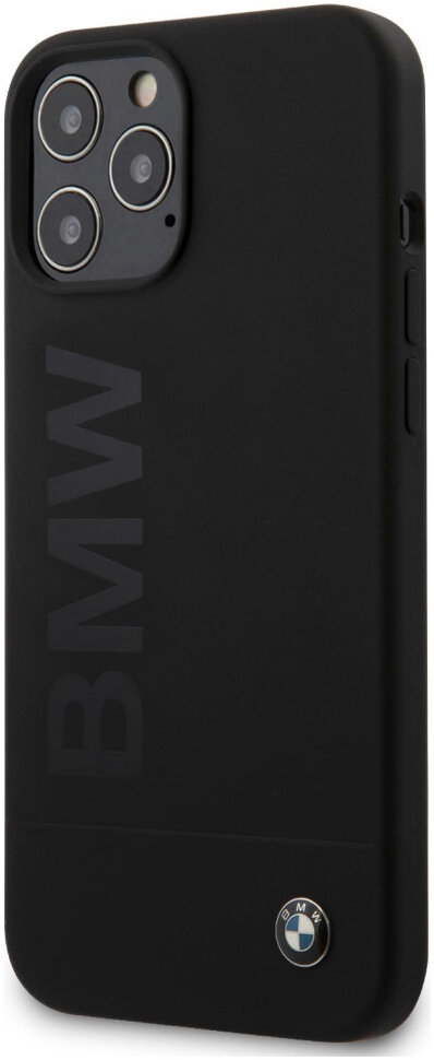 Фото — Чехол для смартфона BMW Signature Liquid Laser logo для iPhone 12/12 Pro, черный